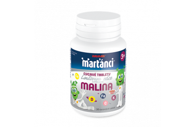 WALMARK Marťánci cucavé tablety malina 30 tbl.
